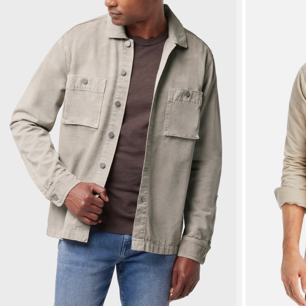 Joe’s Wade Overshirt in Oat - XXL